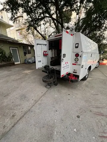 Magnet Plumbing service vehicle on-site for Water Heater Repair in Crystola